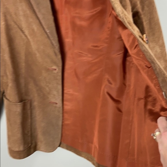 Vintage Suede Leather Blazer size 12(m/l) - Picture 15 of 16